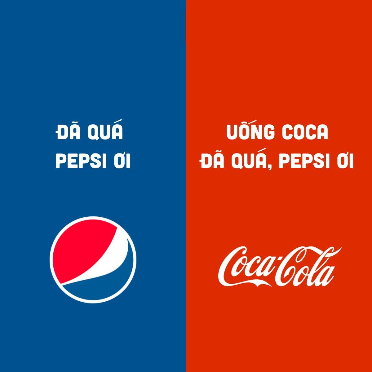 Cùng nhìn lại những màn cà khịa "Slogan" của các thương hiệu nổi tiếng 7 Slogan của PEPSI và COCACOLA