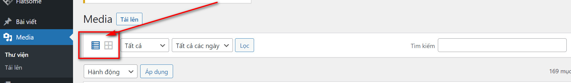 Cách thay đổi tên hình ảnh trong Wordpress nhanh chóng - Hiệu quả 5 Chế độ xem hình ảnh trong thư viện hình ảnh