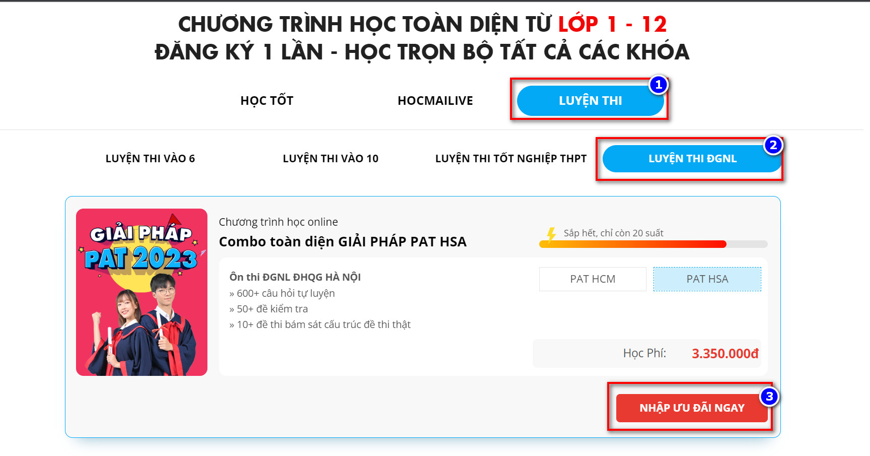 Giải Pháp PEN 2023 Có Tốt Không? Cách Mua Giảm Giá Cho 2k5 7 Đăng ký giải pháp PAT