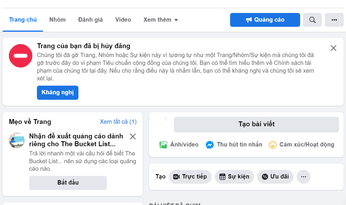 Trang Fanpage bị hủy đăng là gì? Cách khắc phục 3 Cách kháng nghị trang Fanpage bị hủy đăng