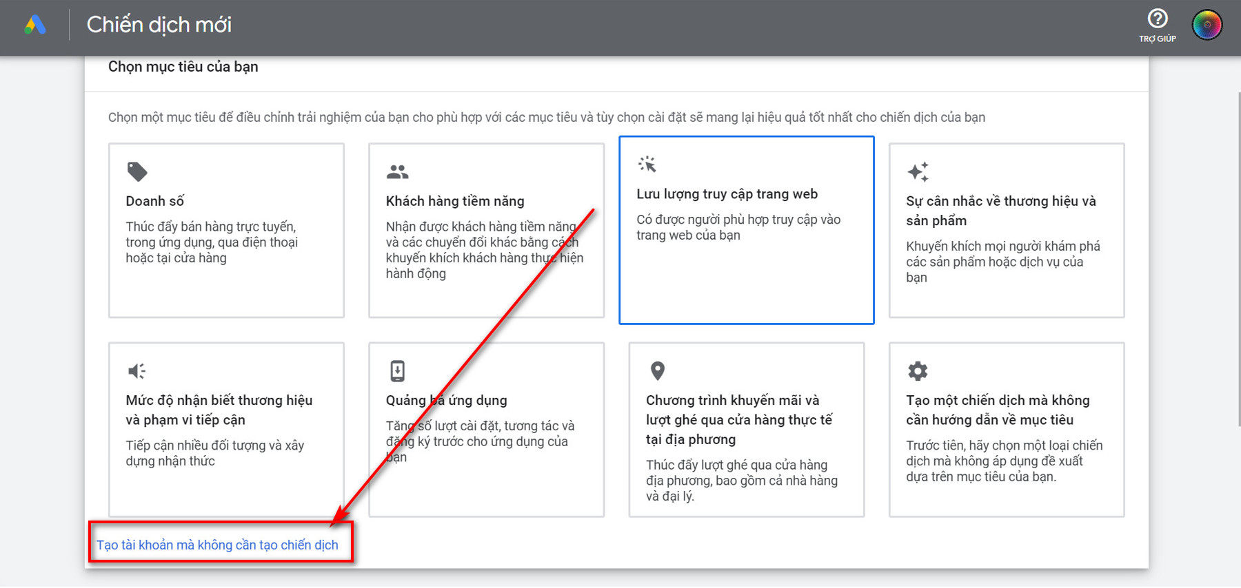 4 Bước Tạo Tài Khoản Quảng Cáo Google Ads - SIÊU NHANH 5 Tạo tài khoản mà không cần tạo chiến dịch