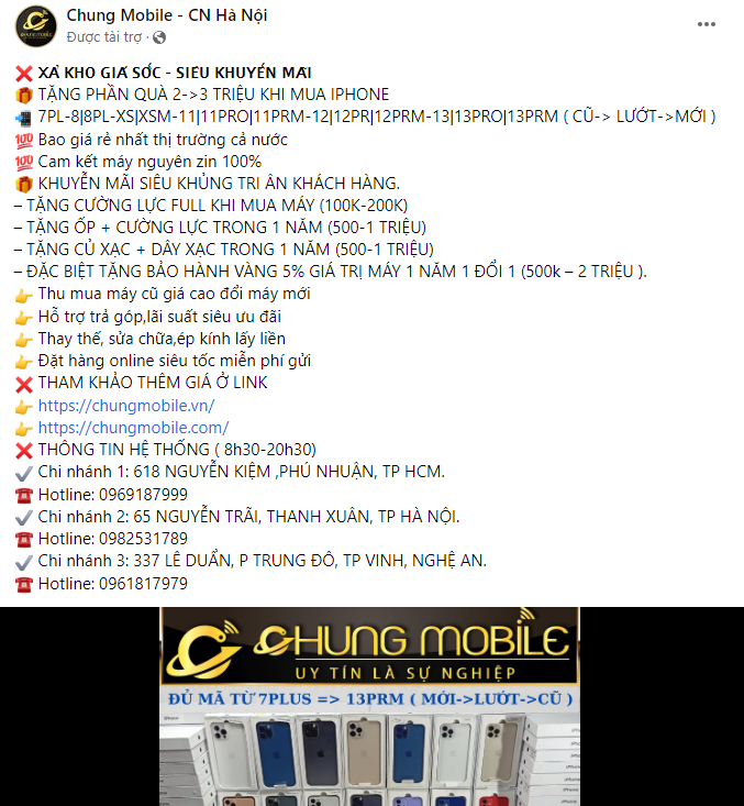 mẫu content bán điện thoại số 2