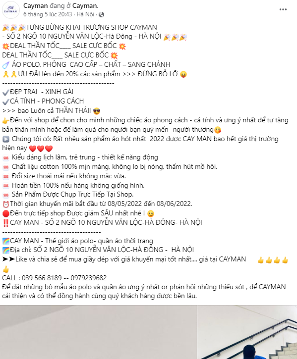mẫu content bán quần áo số 3