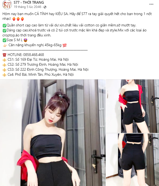 mẫu content bán quần áo số 4