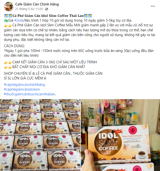 mẫu content giảm cân số 2