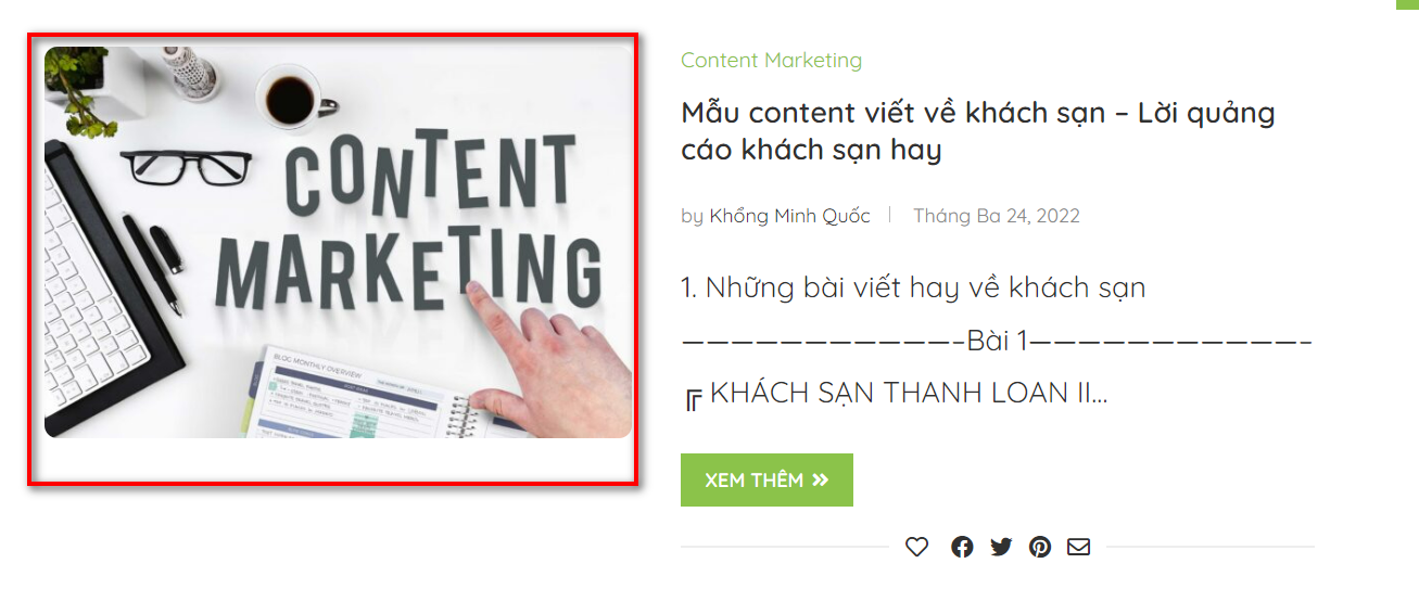 Cách Đăng Bài Viết Lên Website Wordpress 12 Ảnh đại diện sau khi đăng