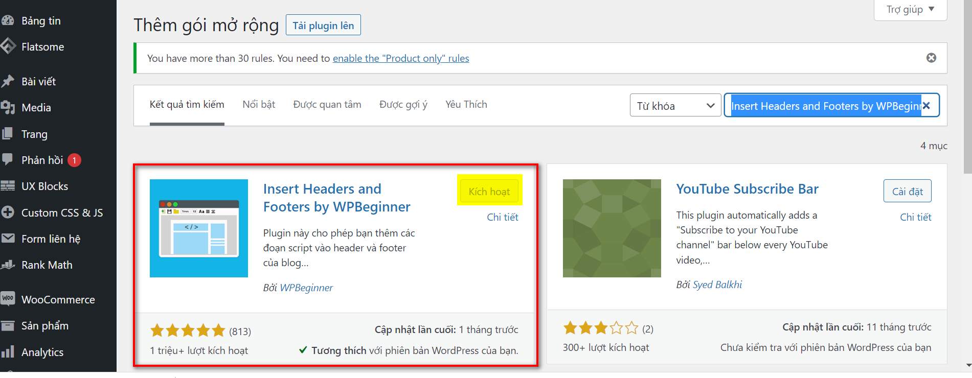 Insert Headers and Footers by WPBeginner
