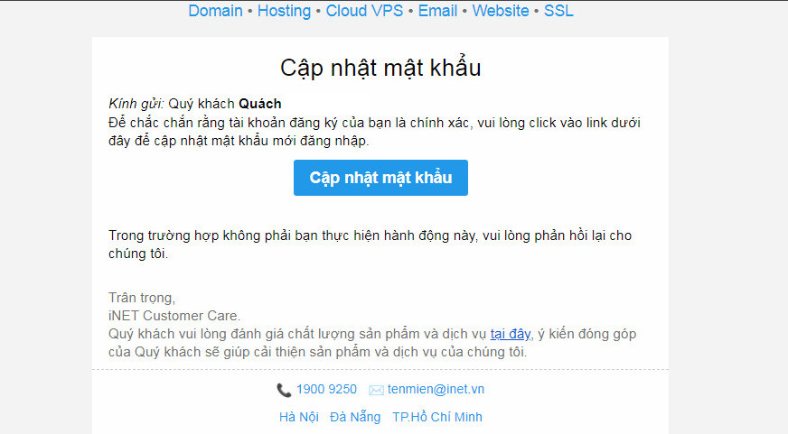 Hướng Dẫn Mua Tên Miền Và Hosting Cực Dễ - Ai Cũng Làm Được 9 Cập nhật mật khẩu vào Inet