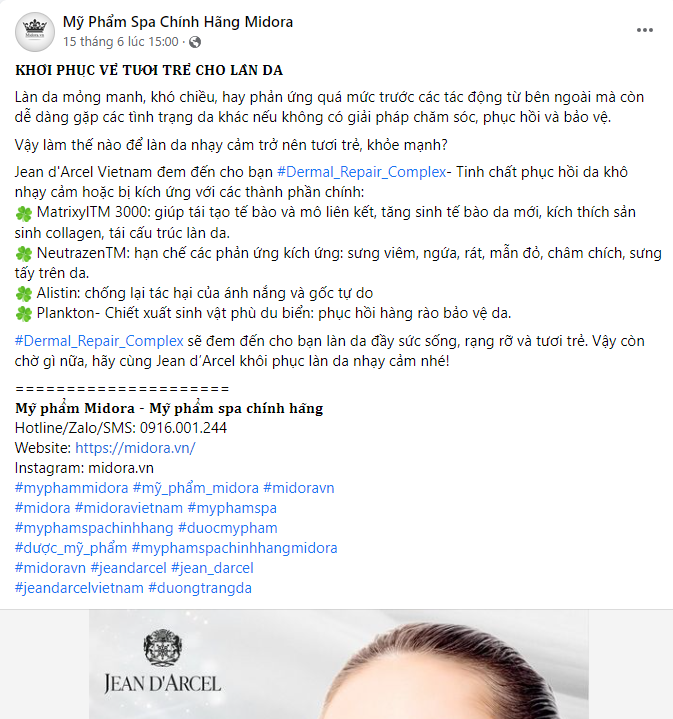 mẫu content hay về spa số 3