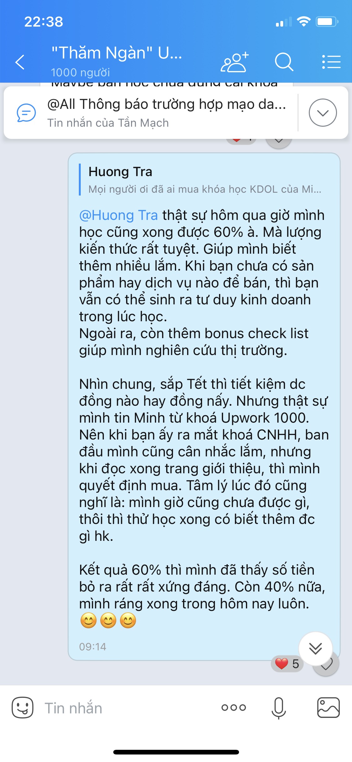 review khóa học kdol Minh Xin Chào