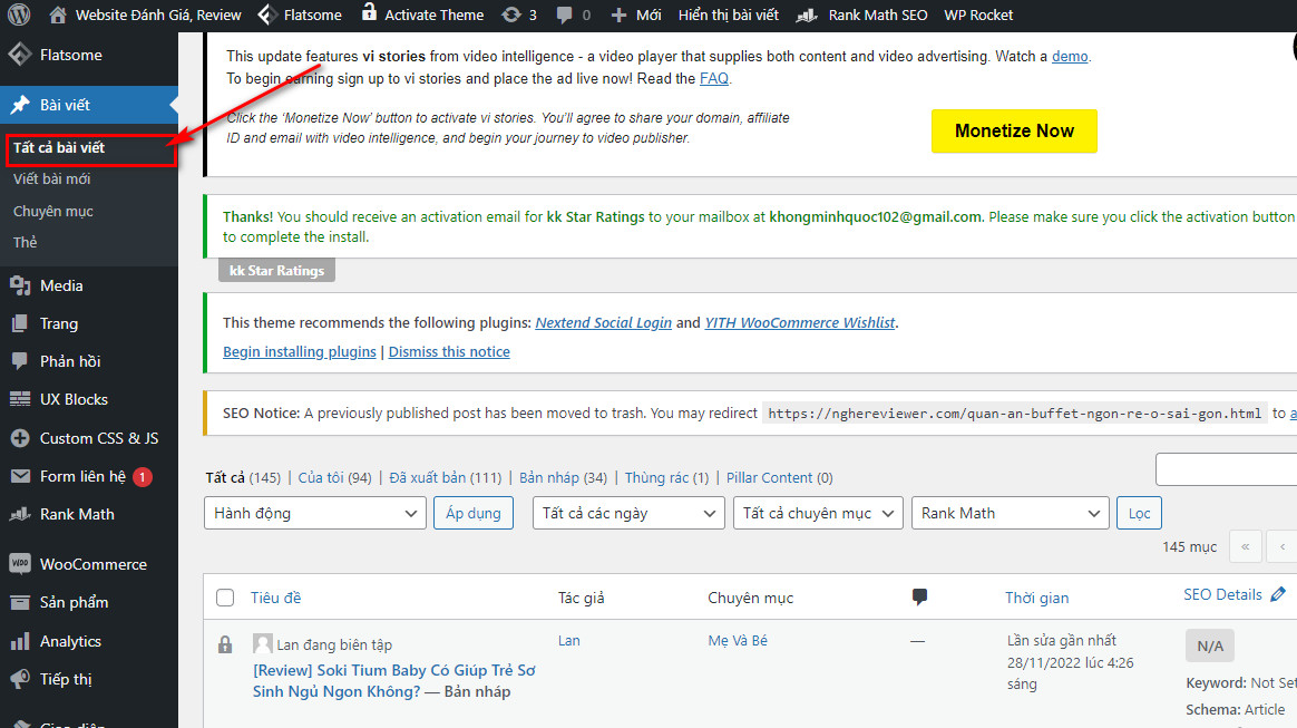 Cách Đăng Bài Viết Lên Website Wordpress 14 Tất cả bài viết
