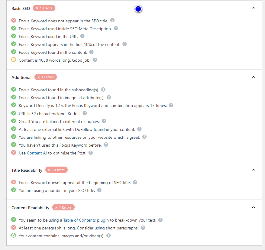 Cách Viết Bài Chuẩn SEO Trên Website Wordpress - Rank Math SEO 18 Tối ưu chuẩn SEO bài viết