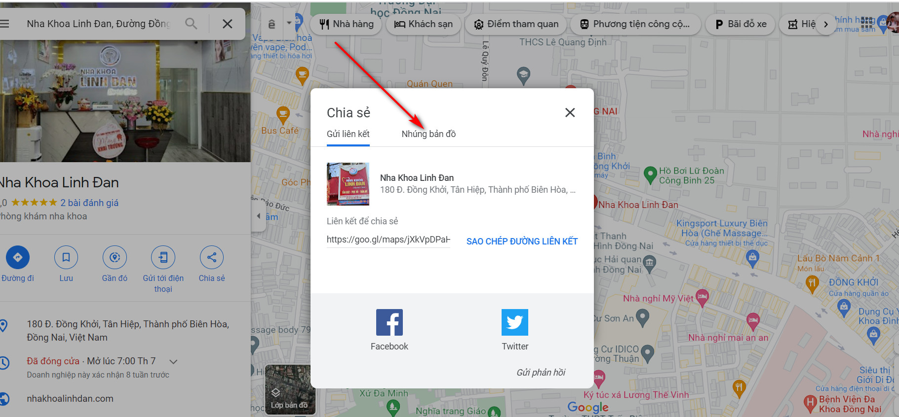 Chọn nhúng bản đồ