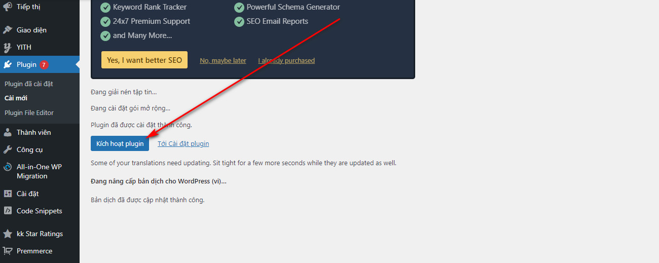 Kích hoạt Plugin Fixed Toc