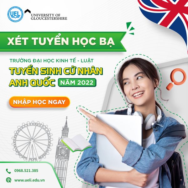 Mẫu content tuyển sinh của trang tuyển sinh CT quốc tế trường DH kinh tế luật
