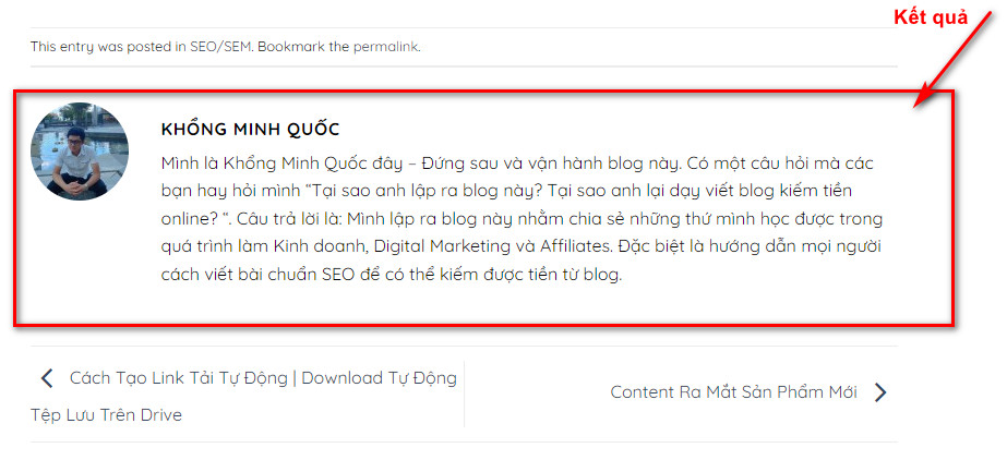 Cách Đổi Avatar Wordpress Thông Qua Gravatar | Để Bình Luận 5 Kết quả sau khi cập nhật