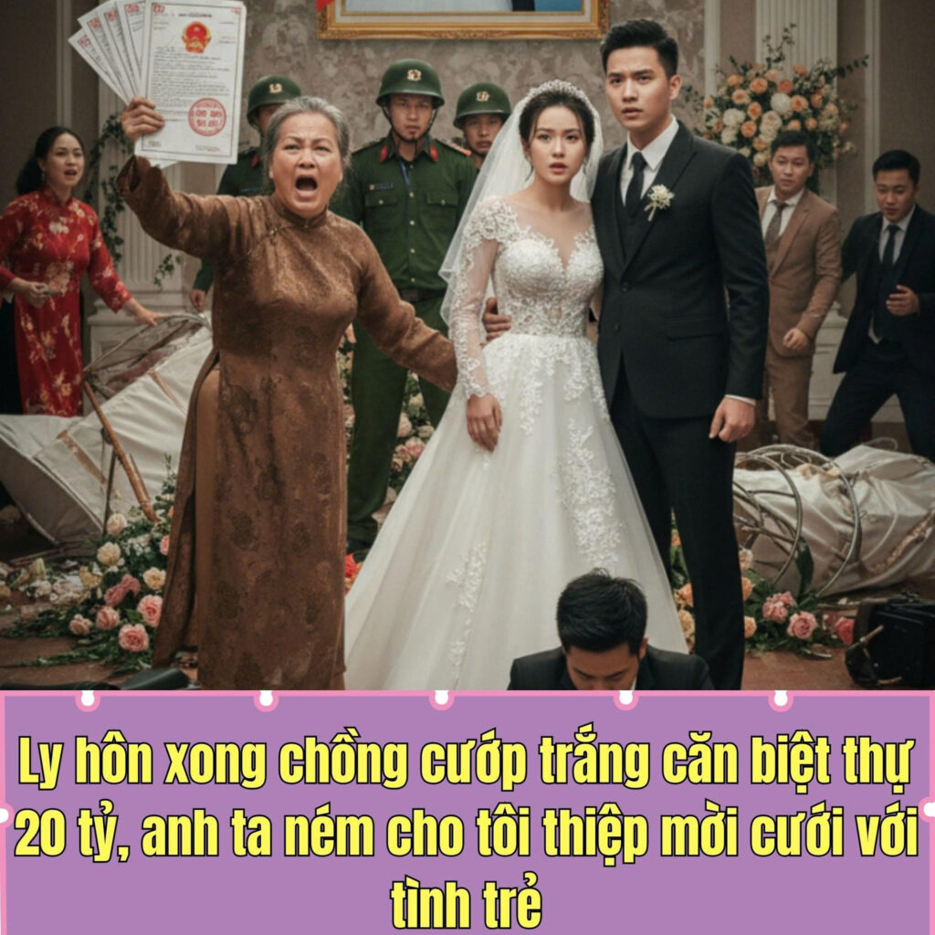 Ly hôn xong chồng cướp trắng căn biệt thự 20 tỷ, anh ta ném cho tôi thiệp mời cưới với tình trẻ 1 21